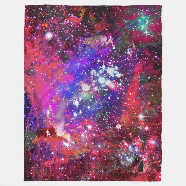 Manta Polar Brilliance Star Field Fleece Blanket (Anverso)