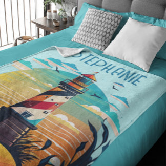 Manta Polar Brillo de faro personalizado