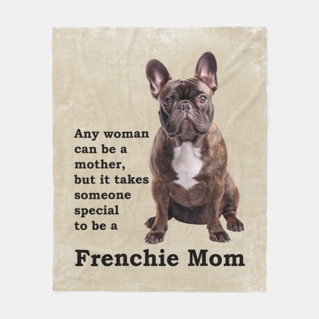 Manta Polar Brindle French Bulldog Mom (Anverso)