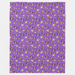 Manta Polar Brittany Dogs KiniArt Fleece Blanket