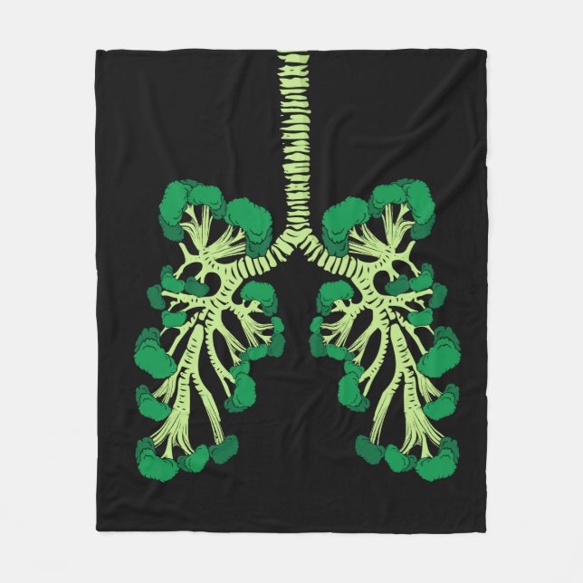 Manta Polar Broccoli Lover Vegetales Saludables Cocinar Brocco (Anverso)