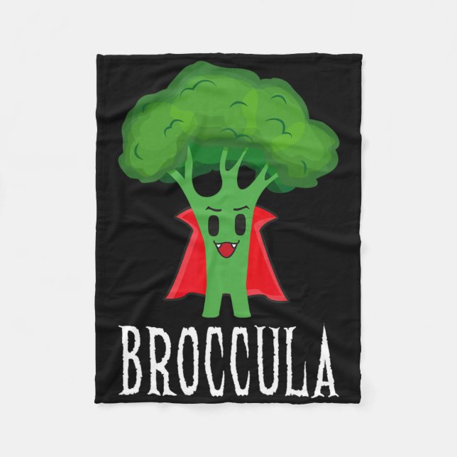 Manta Polar Broccula Funny Broccoli Halloween Lazy Costume (Anverso)