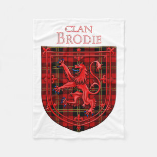 Manta Polar Brodie Tartan Scottish Plaid Lion Rampant