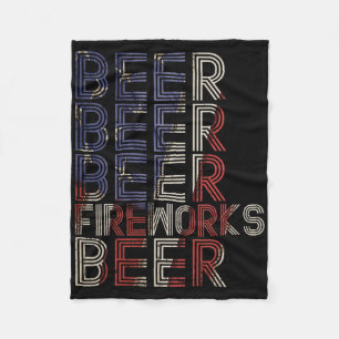 Manta Polar Bromas De Cerveza Retro 4 De Julio Desfile Fiesta