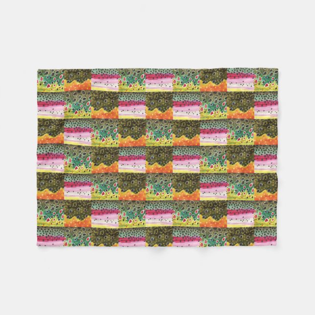 Manta Polar Brook, Rainbow, Brown Trout Fisherman's (Frente (Horizontal))