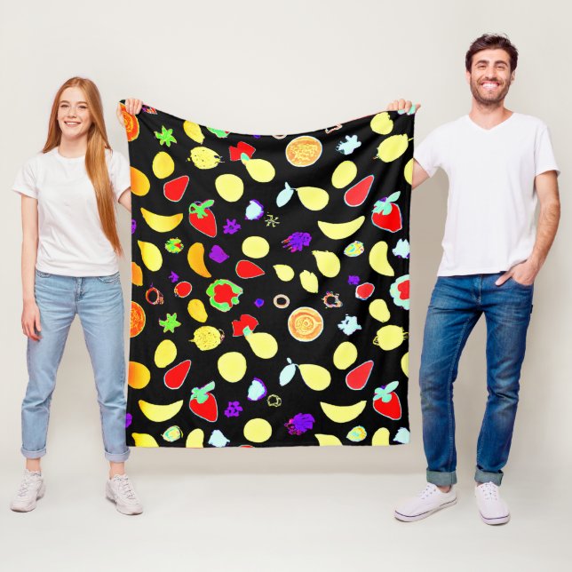 Manta Polar Brote de frutas tropicales neonesas (In situ)