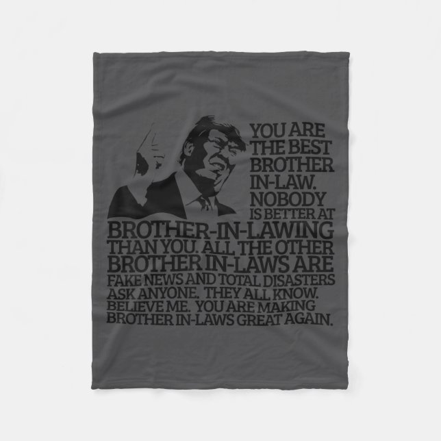 Manta Polar Brother In-law Gift Funny Trump Quote Brother In-l (Anverso)