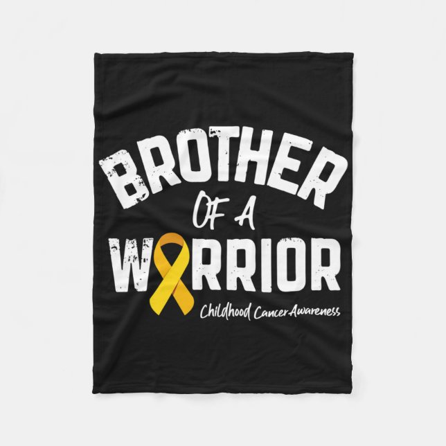 Manta Polar Brother Of A Warrior Childhood Cancer Awareness Bo (Anverso)