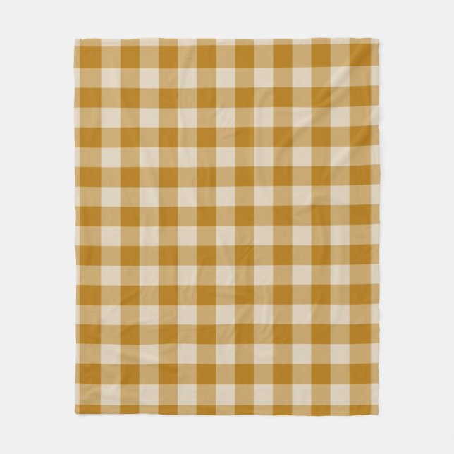 Manta Polar Brown Checkered Square Seamless Pattern  (Anverso)
