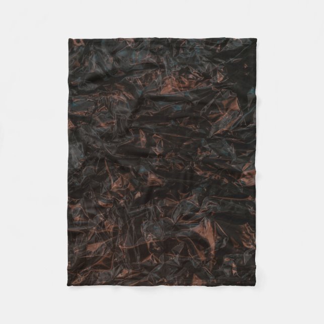 Manta Polar Brown dried leaves on ground (Anverso)