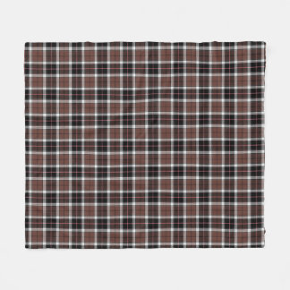Manta Polar Brown Plaid Fleece Blanket