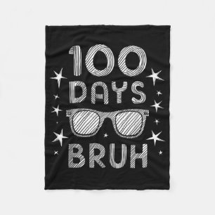 Manta Polar Bruh 100 Días De Sombrillas Escolares 100º Día De 