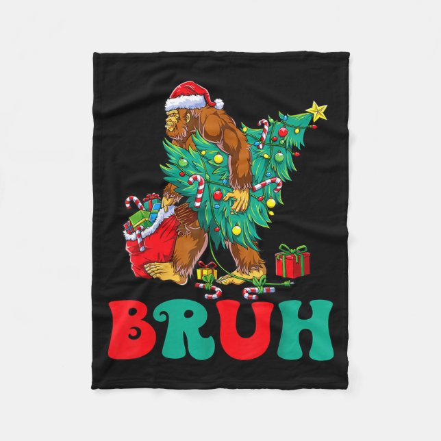 Manta Polar Bruh Bigfoot Christmas Funny Christmas Tree Xmas S (Anverso)