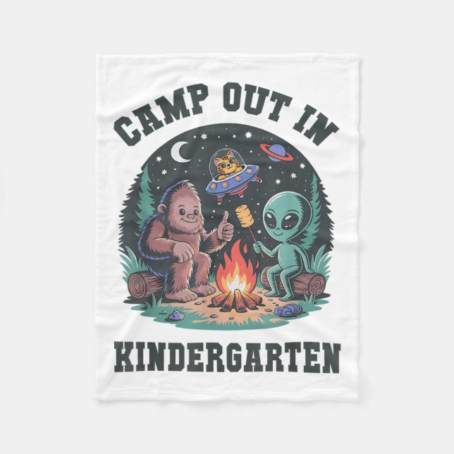 Manta Polar Bruh Camp Out En Kindergarten Tiny Bigfoot Camping (Anverso)