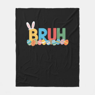 Manta Polar Bruh Easter Bunny Cute Meme Para Niños _10