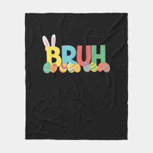 Manta Polar Bruh Easter Bunny Cute Meme Para Niños _11