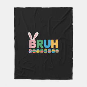 Manta Polar Bruh Easter Bunny Cute Meme Para Niños _12