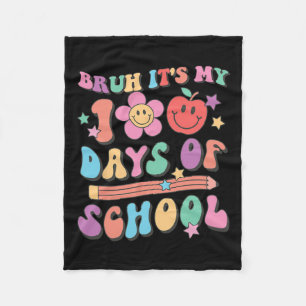 Manta Polar Bruh Es Mi 100 Días Escolares 100 Día Escolar