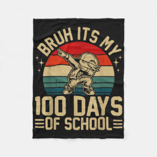 Manta Polar Bruh Es Mis 100 Días De Escolares Niños 100 Días D