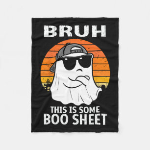 Manta Polar Bruh, Esta Es Una Hoja De Boo Fantasma Halloween