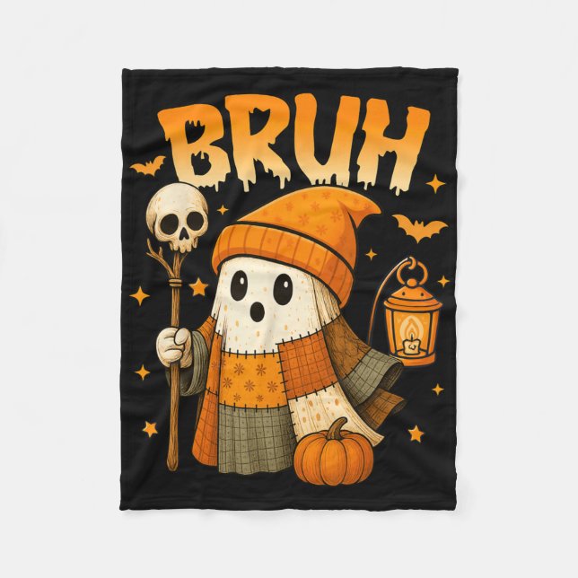 Manta Polar Bruh Ghost Halloween Platwork Ghost Trick O (Anverso)