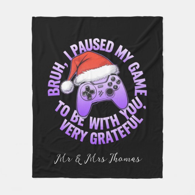 Manta Polar Bruh, he parado mi juego para estar contigo (Anverso)