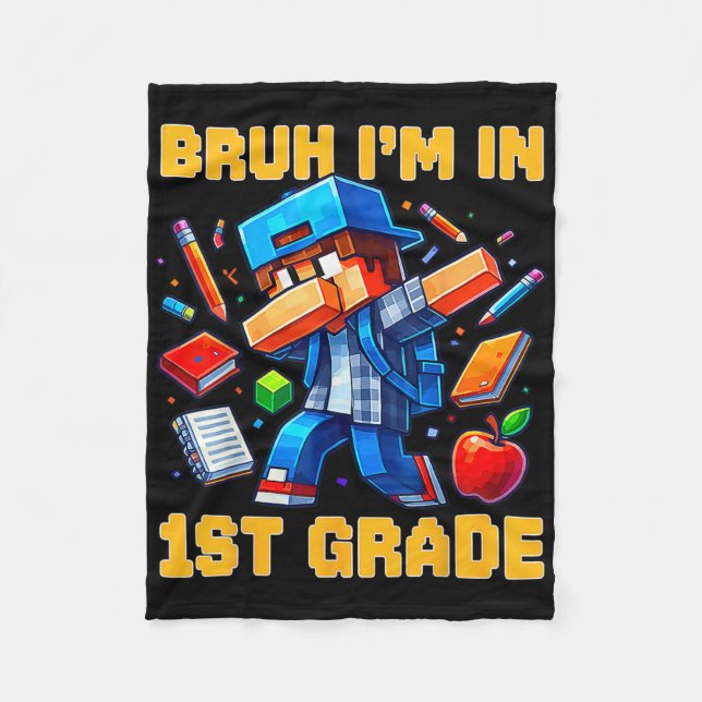 Manta Polar Bruh I'm In 1st Grade Dabbing Gamer Ck To School G (Anverso)