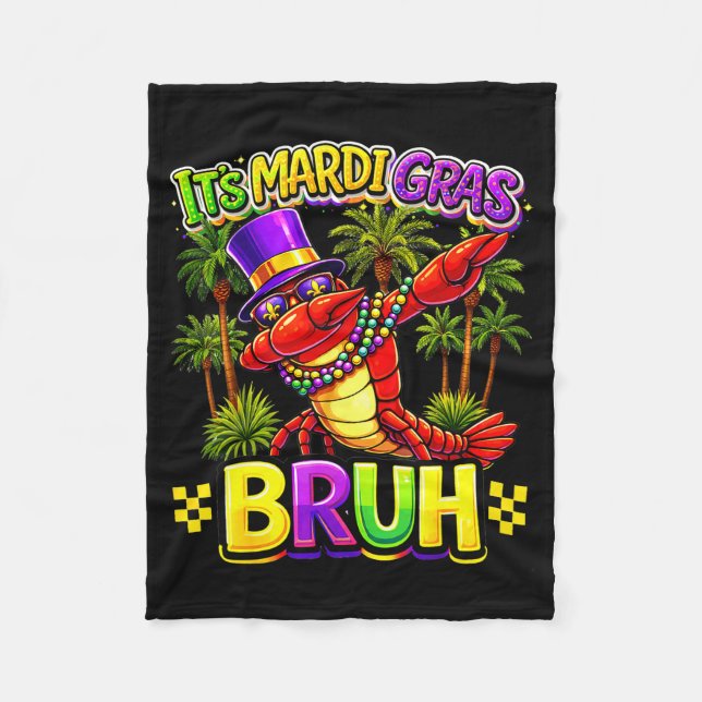 Manta Polar Bruh Mardi Gras New Orleans Funny Dabbing Crawfish (Anverso)