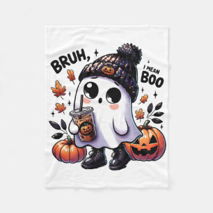 Manta Polar Bruh Me Refiero A Boo Gracioso Fantasma Jack O Lan