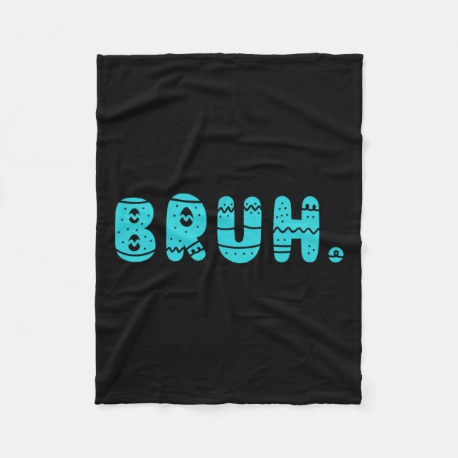 Manta Polar Bruh Meme Easter Day Gracioso Bunny Eggys Adolesce (Anverso)