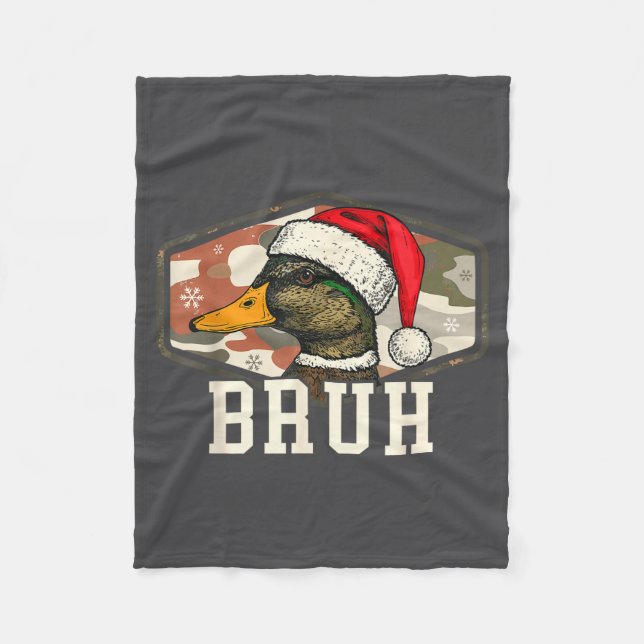 Manta Polar Bruh Santa Duck Hunting Camo Hat Men Women Kids Xm (Anverso)