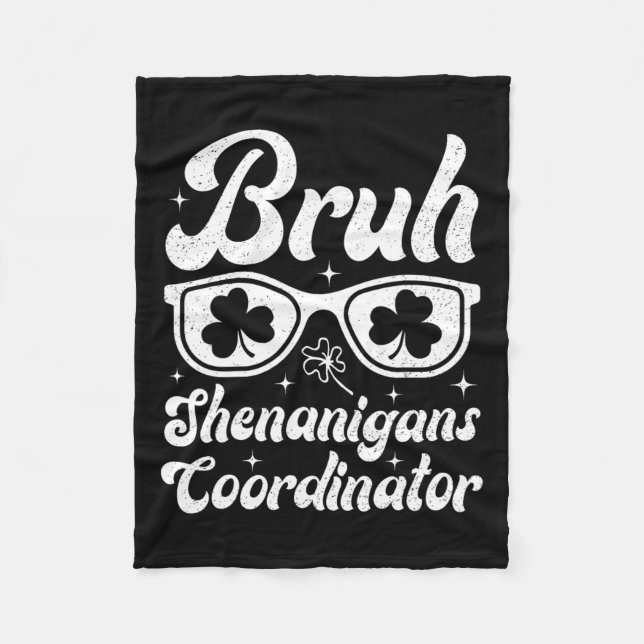 Manta Polar Bruh Shenanigans Coordinador de St Patricks Day Bo (Anverso)