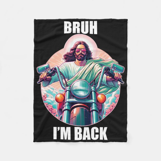 Manta Polar Bruh, soy Byck Jesus Funny Easter Ressurection Chr (Anverso)