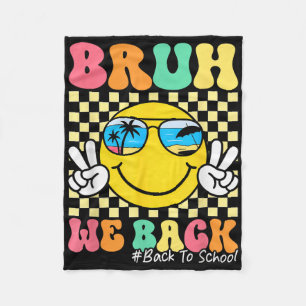 Manta Polar Bruh Volvemos Maestros Retro Regreso A Clases Chic