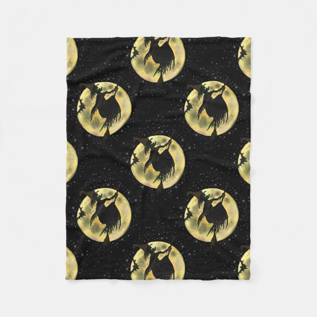 Manta Polar Bruja de Halloween (Anverso)