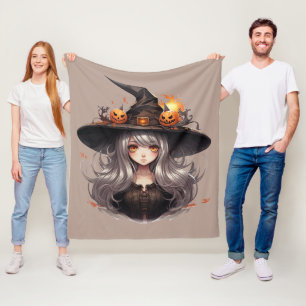 Manta Polar Bruja de Halloween