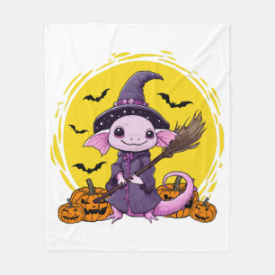 Manta Polar Bruja de Halloween de Ajolote Lindo