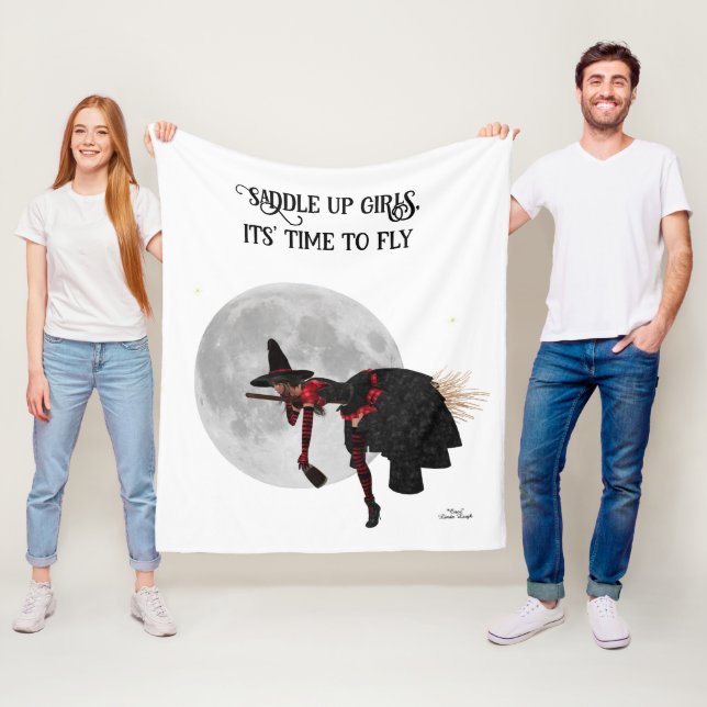 Manta Polar Bruja Tipsy Sobre La Masa De La Fleece De La Bamba (In situ)