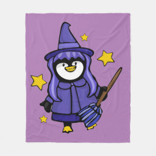 Manta Polar Brujería Halloween Penguin Fleece Blanket
