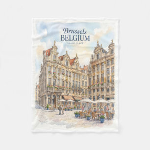 Manta Polar Bruselas Grand Place Histórico