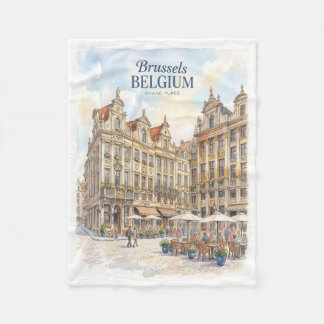 Manta Polar Bruselas Grand Place Histórico