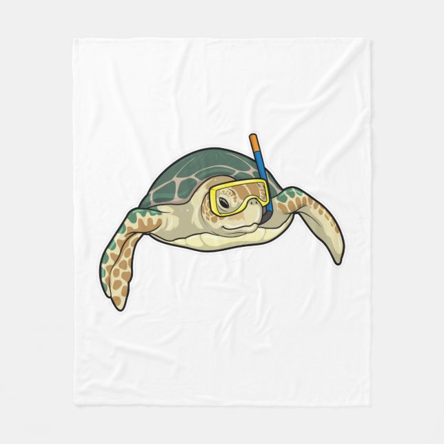 Manta Polar Buceador de tortuga Snorkel (Anverso)