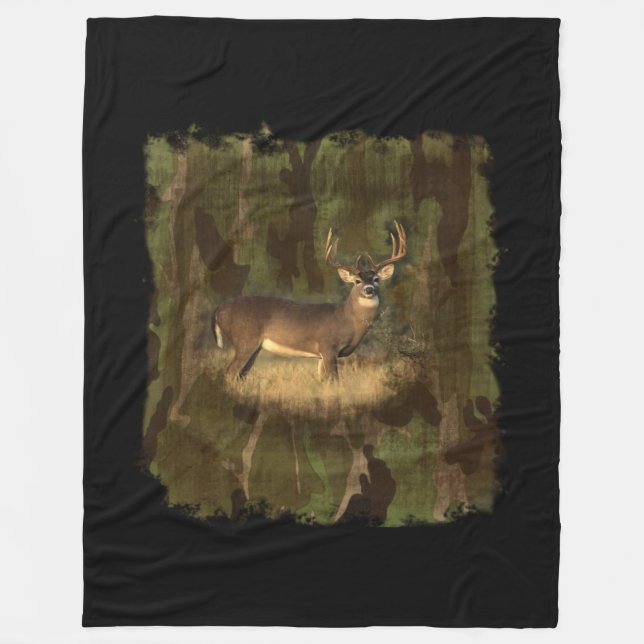 Manta Polar Buck In Camo-Fleece Cosy Blanket (Anverso)