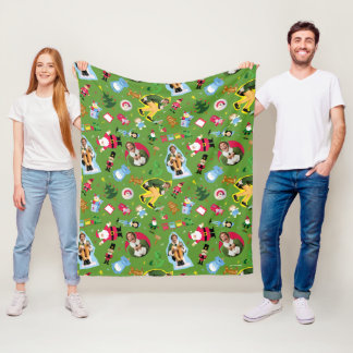 Manta Polar Buddy the Elf and Navidades Icons Pattern