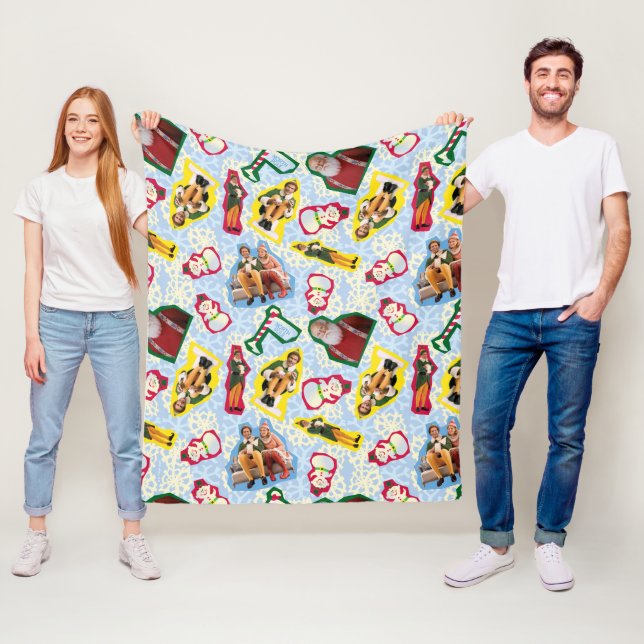 Manta Polar Buddy the Elf and Santa North Pole Pattern (In situ)