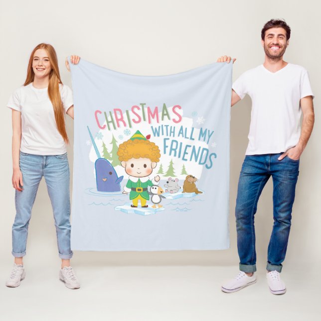 Manta Polar Buddy the Elf Navidades con todos mis amigos (In situ)