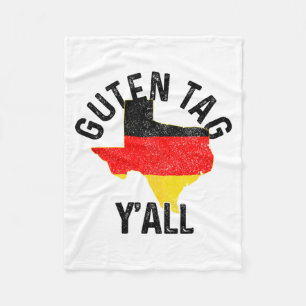 Manta Polar Buen día Y'all Divertido Texas Alemania Regalo Ale