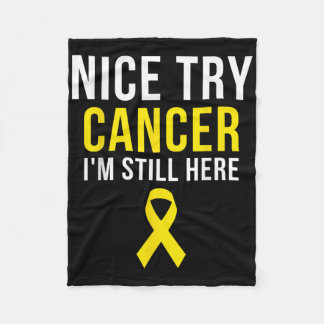 Manta Polar Buen intento Sobreviviente Sarcoma Cáncer Concienc