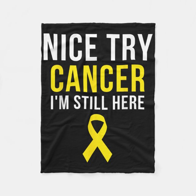 Manta Polar Buen intento Sobreviviente Sarcoma Cáncer Concienc (Anverso)