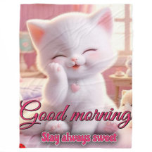 Buena Mañana Fleece Blanket - Hospédese acogedor y